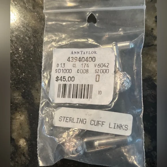 Ann Taylor Sterling Cuff Links - Picture 3 of 4